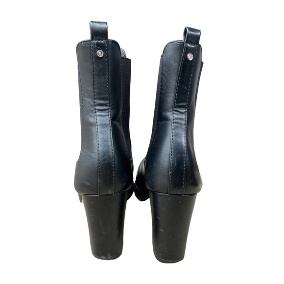 French Connection Penny Pull On Chelsea Boot in Black Vegan Leather Size US 9 - Picture 8 of 13